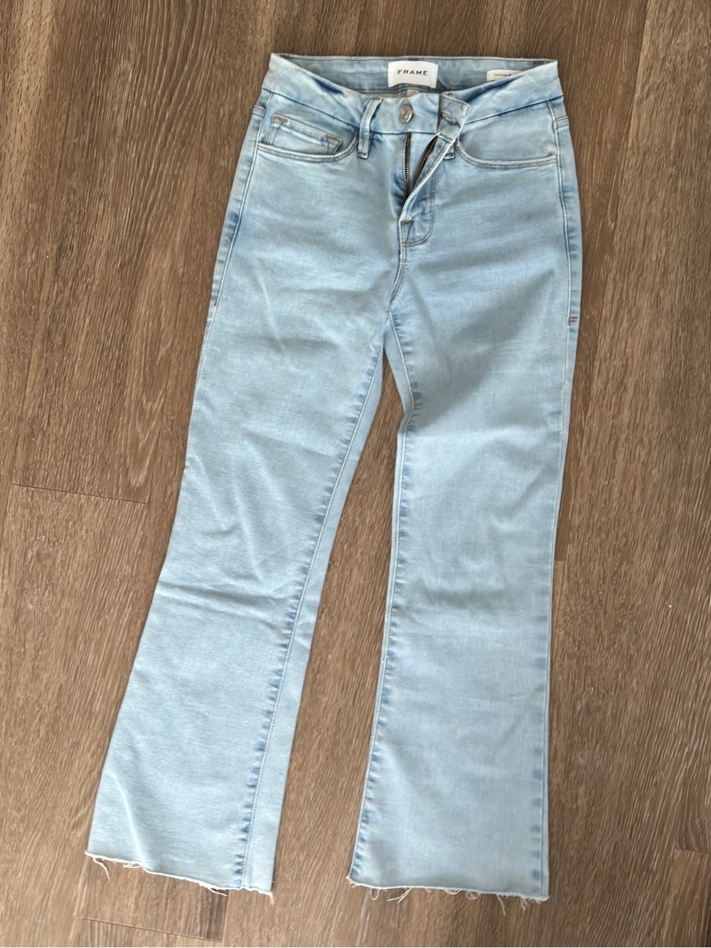 Frame Denim Light Blue Flare Jeans